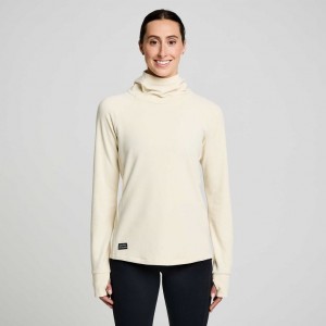 Beige Saucony Triumph Tunic Women's Hoodie | ISRAEL ZMQGEK
