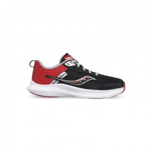 Black / Red Saucony Axon 3 Big Kids' Sneakers | ISRAEL FENIUZ