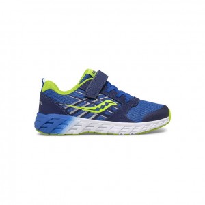 Blue Saucony Wind 2.0 A/C Big Kids' Sneakers | ISRAEL DYEFBZ