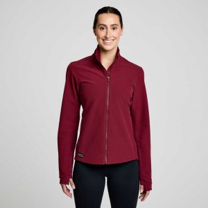 Burgundy Saucony Triumph Women's Jacket | ISRAEL KRVTBE