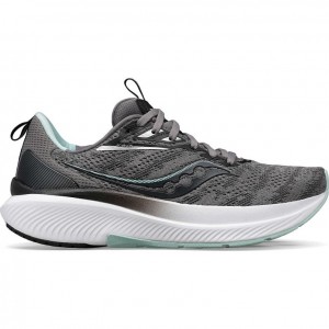 Grey Saucony Echelon 9 Women's Wide Running Shoes | ISRAEL NAUFPR