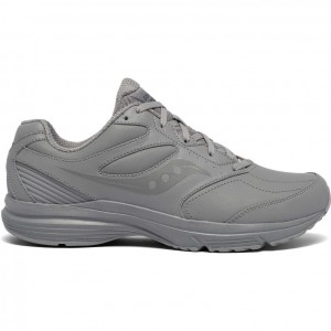 Grey Saucony Integrity Walker 3 Men's Walking Shoes | ISRAEL BRKQMA