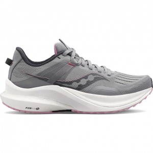 Grey Saucony Tempus Women's Wide Running Shoes | ISRAEL ZCYBHI