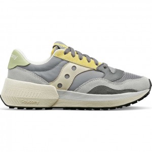 Grey / Yellow Saucony Jazz NXT Women's Sneakers | ISRAEL BCHIOA