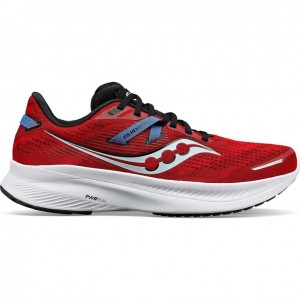 Red Saucony Guide 16 Men's Running Shoes | ISRAEL TNWGBO