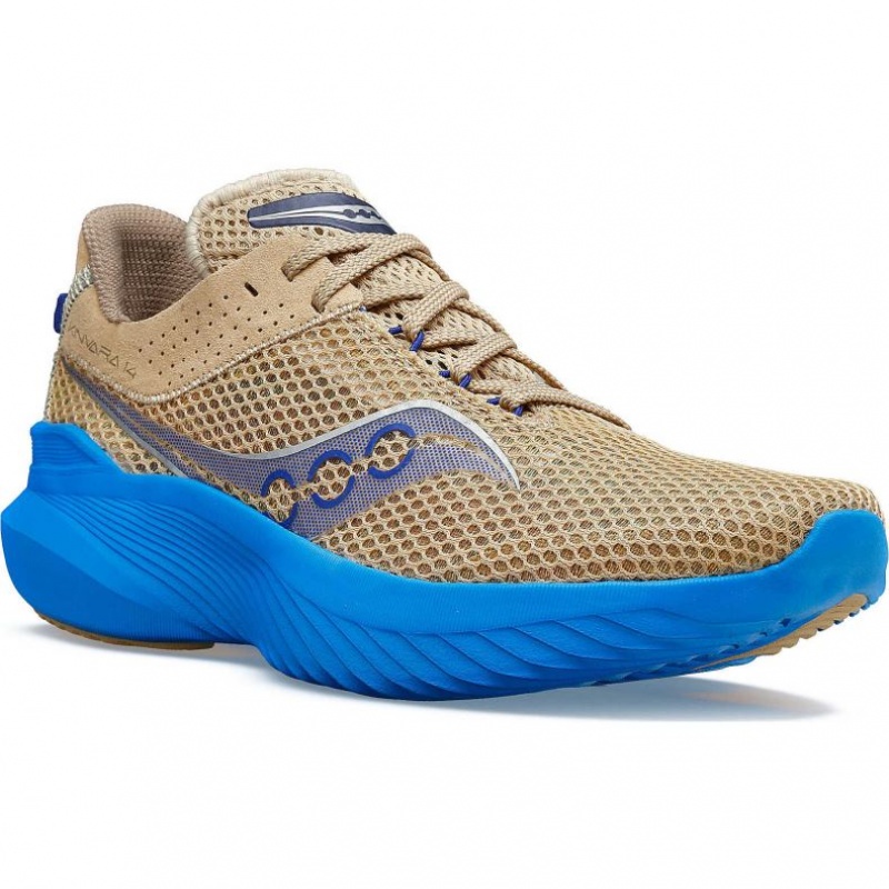 Beige / Blue Saucony Kinvara 14 Women's Running Shoes | ISRAEL ZYXJAV