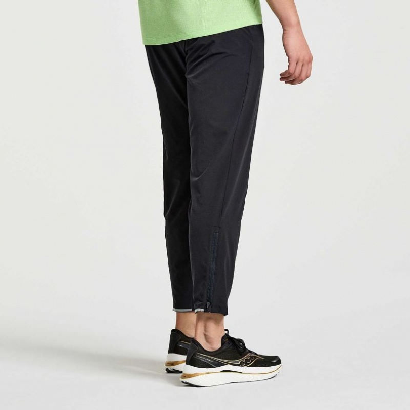 Black Saucony Boston Woven Men's Jogger | ISRAEL RHYPVM
