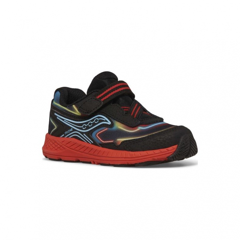 Black Saucony Ride 10 Jr. Little Kids' Sneakers | ISRAEL BRVEWG