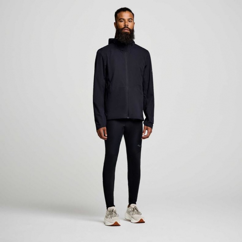 Black Saucony Runshield Men's Jacket | ISRAEL EQUPYT