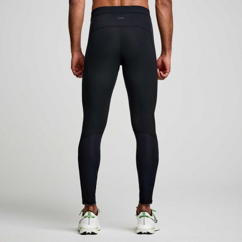 Black Saucony Runshield Men's Tight | ISRAEL MIERJZ