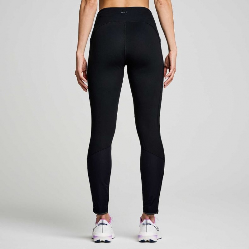 Black Saucony Runshield Women's Tight | ISRAEL FLGUND