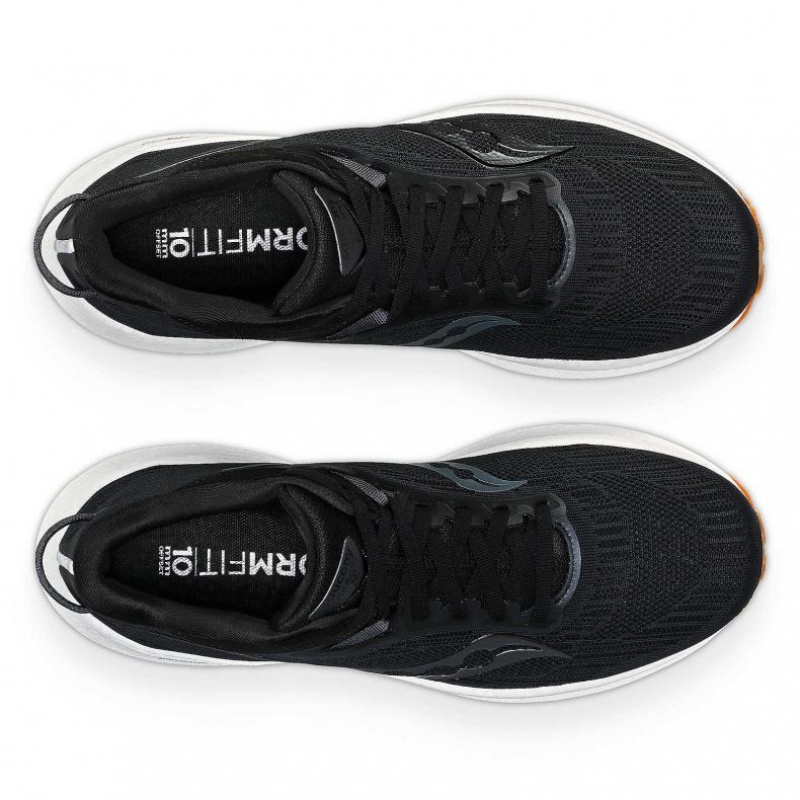 Black Saucony Triumph 21 Men's Running Shoes | ISRAEL COKEWQ