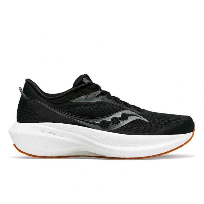 Black Saucony Triumph 21 Men\'s Running Shoes | ISRAEL COKEWQ