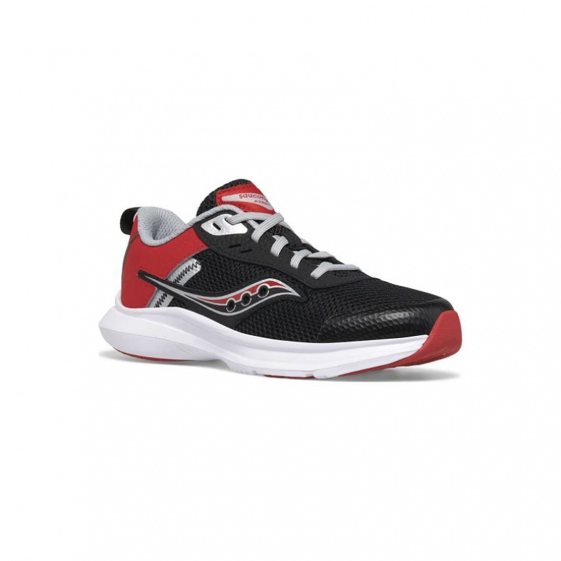 Black / Red Saucony Axon 3 Big Kids' Sneakers | ISRAEL FENIUZ