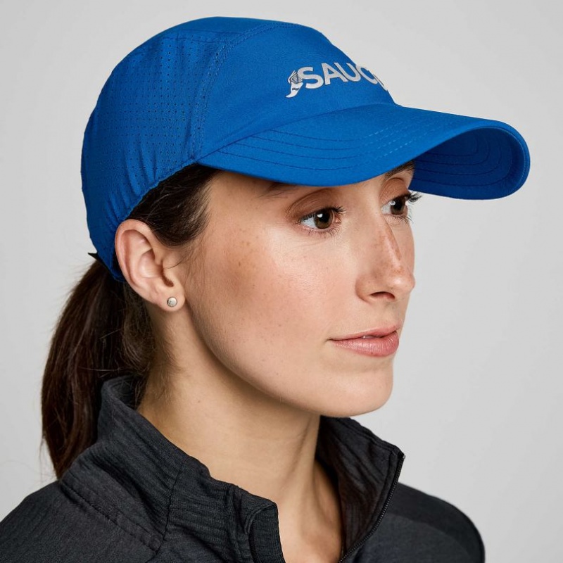 Blue Saucony Outpace Women\'s Hat | ISRAEL MUICTX