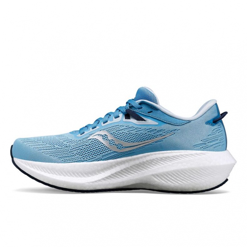 Blue Saucony Triumph 21 Women's Running Shoes | ISRAEL FGBILA