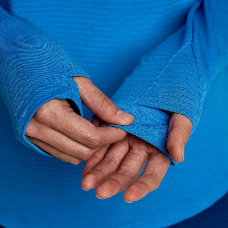 Blue Saucony Triumph 3D 1/2 Zip Women's Sweatshirt | ISRAEL FIGTBN