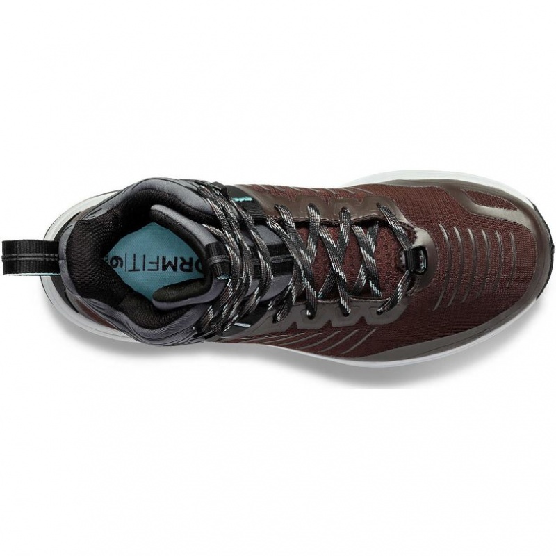 Brown Saucony Ultra Ridge GTX Men's Trail Running Shoes | ISRAEL FQEJGP