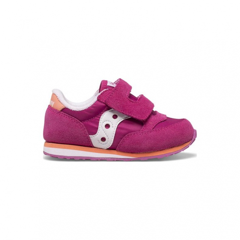 Fuchsia Saucony Baby Jazz Hook & Loop Little Kids\' Sneakers | ISRAEL EYZTLA