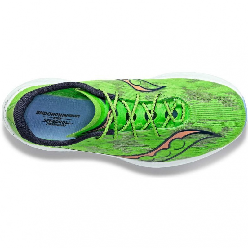 Green Saucony Endorphin Pro 3 Women's Running Shoes | ISRAEL KRSBYX