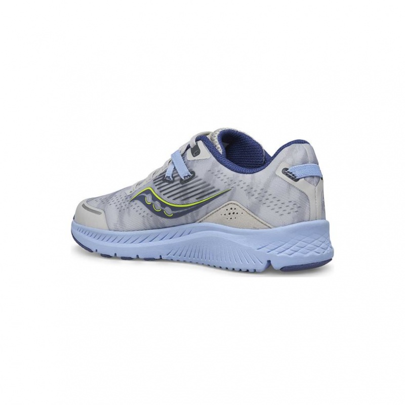 Grey Saucony Guide 16 Big Kids' Sneakers | ISRAEL UNJSZA