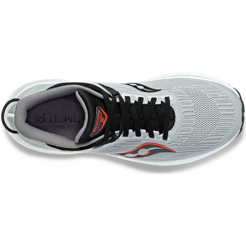 Grey Saucony Triumph 21 Men's Wide Running Shoes | ISRAEL QSWVIZ