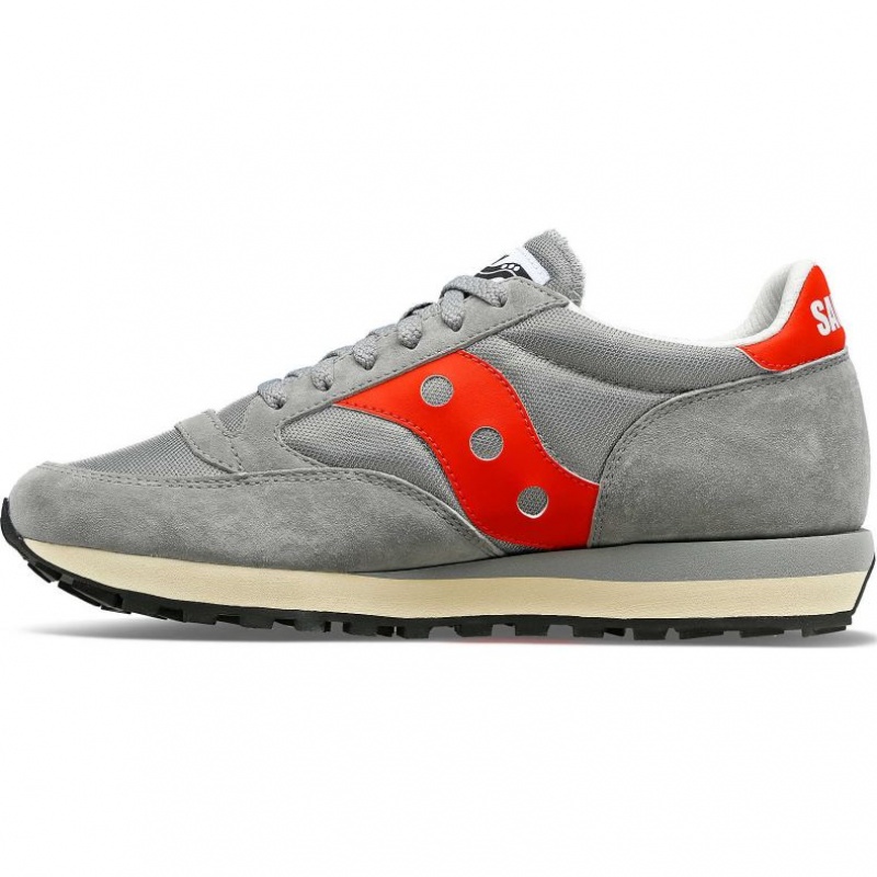 Grey / Red Saucony Jazz 81 Men's Sneakers | ISRAEL OTCRDX