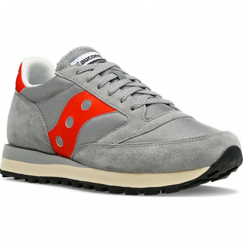 Grey / Red Saucony Jazz 81 Men's Sneakers | ISRAEL OTCRDX