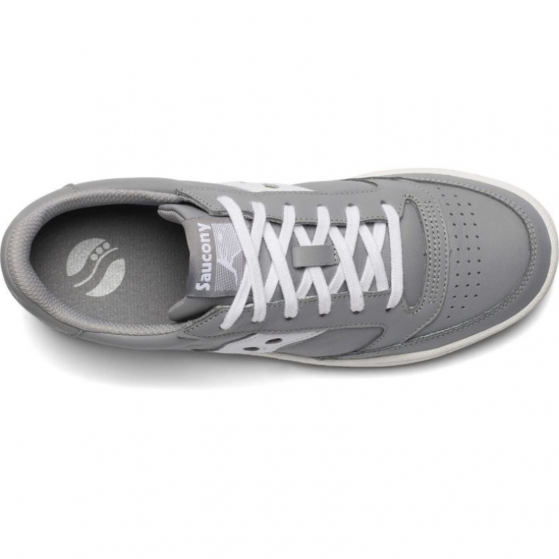 Grey / White Saucony Jazz Court Women's Sneakers | ISRAEL UHLYJN