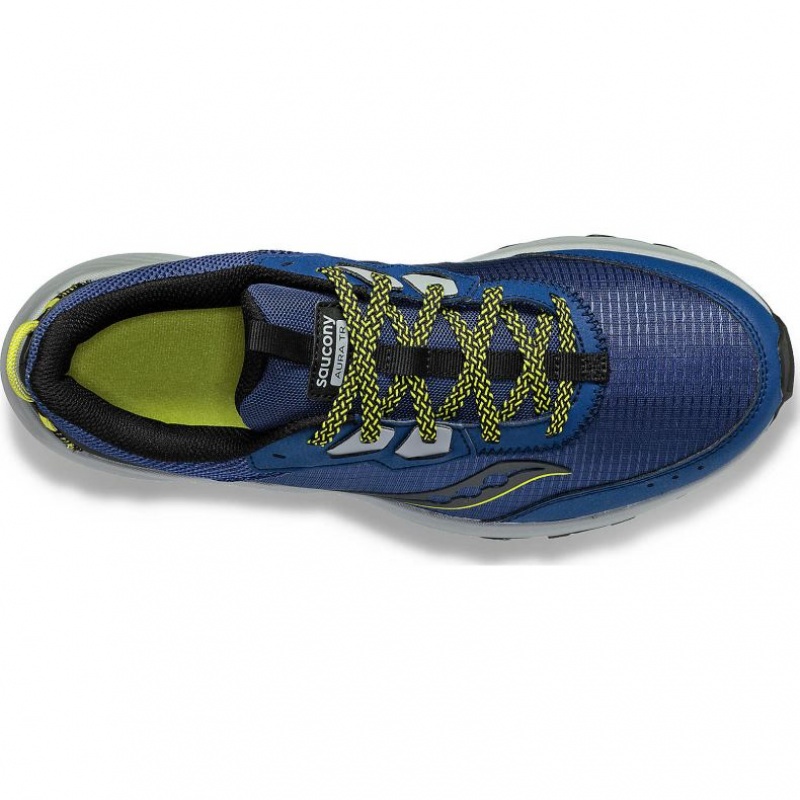 Indigo Saucony Aura TR Men's Trail Running Shoes | ISRAEL VALEZJ