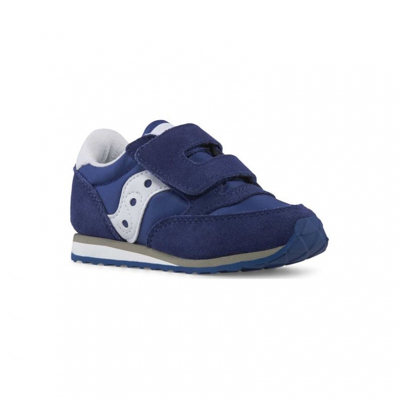Navy Saucony Baby Jazz Hook & Loop Little Kids' Sneakers | ISRAEL PKOWCY