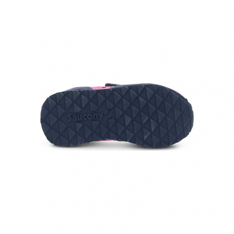 Navy Saucony Jazz Hook & Loop Big Kids' Sneakers | ISRAEL SAQXCB