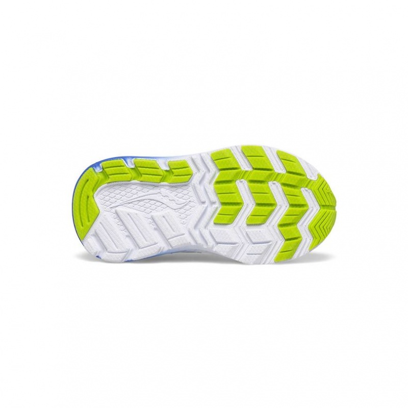 Navy / Green Saucony Ride 10 Jr. Big Kids' Sneakers | ISRAEL HUTVRX