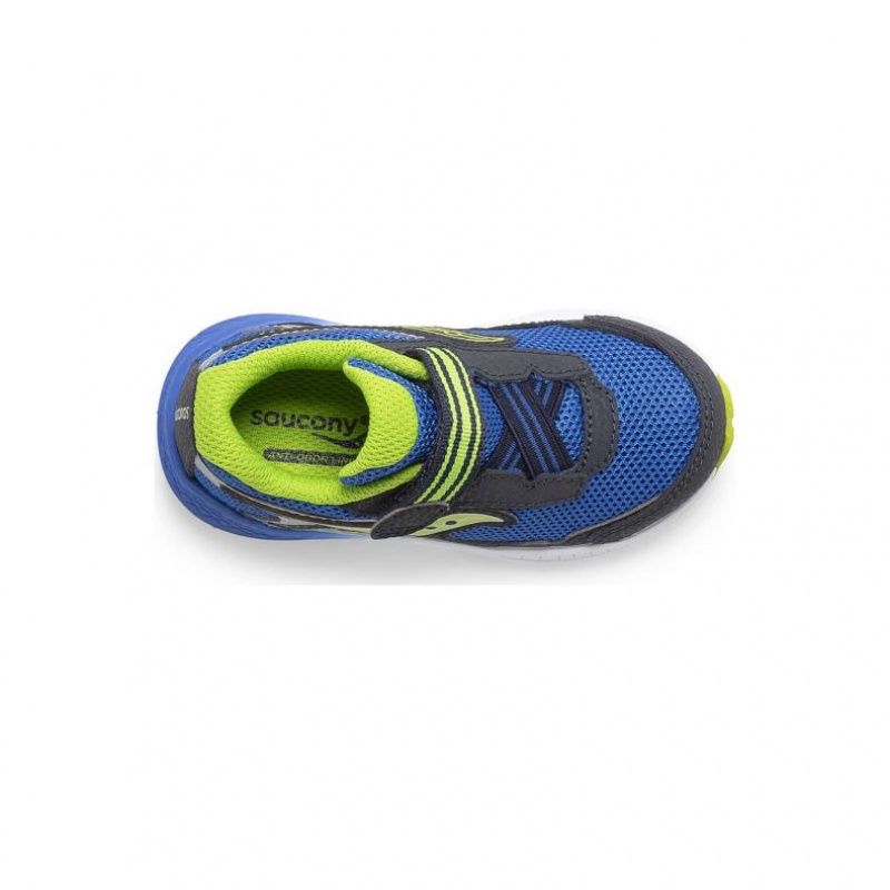 Navy / Green Saucony Ride 10 Jr. Big Kids' Sneakers | ISRAEL HUTVRX