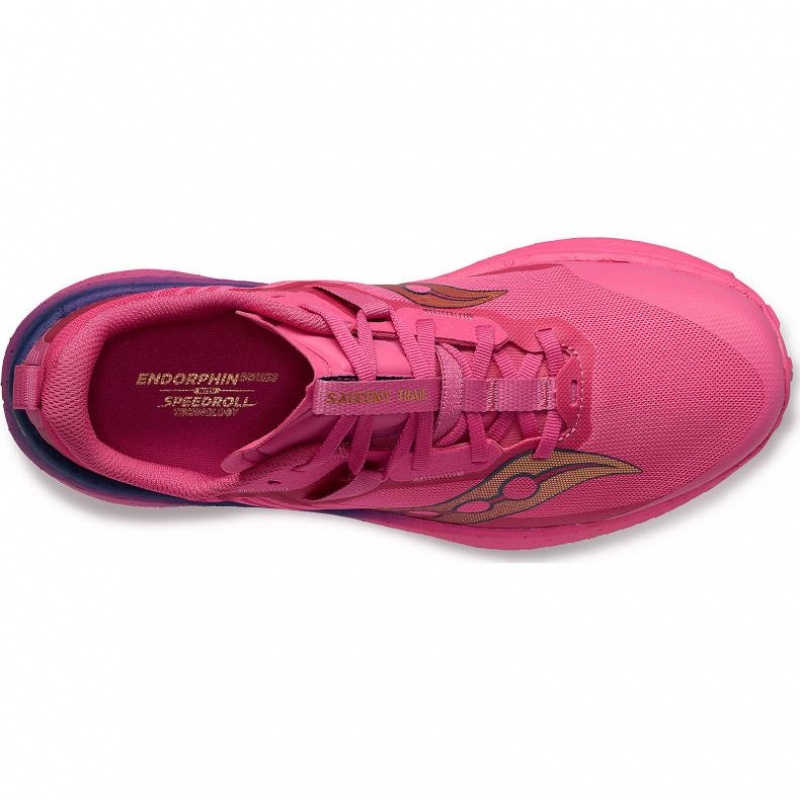 Pink Saucony Endorphin Edge Women's Running Shoes | ISRAEL WOGSLY