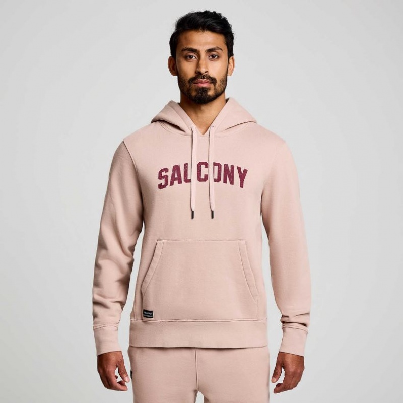 Pink Saucony Recovery Men\'s Hoodie | ISRAEL FVGOTC