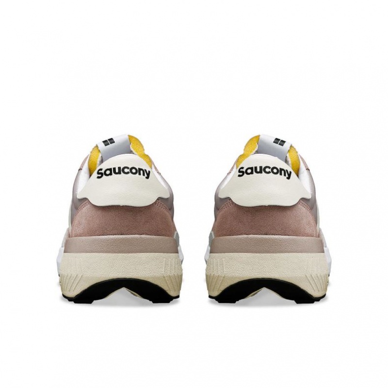 Pink / Cream Saucony Jazz NXT Men's Sneakers | ISRAEL WJNCKU