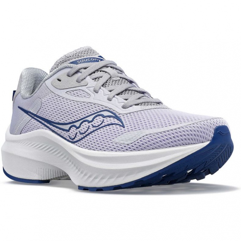 Purple Saucony Axon 3 Women's Running Shoes | ISRAEL OCWTDB