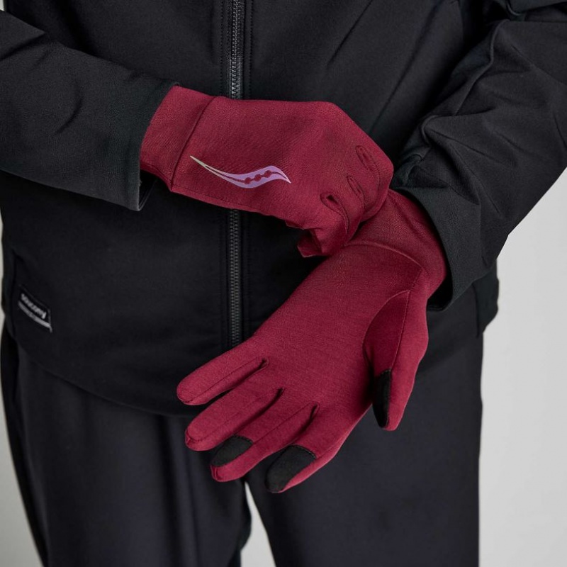 Red Saucony Solstice Men\'s Gloves | ISRAEL UQZHFN
