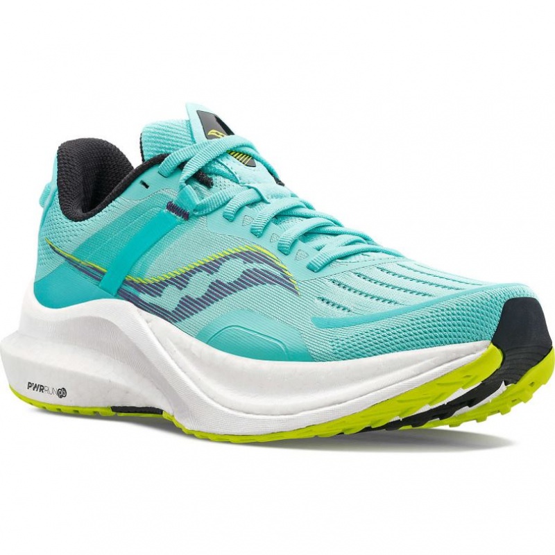 Turquoise Saucony Tempus Women's Running Shoes | ISRAEL OBHCWN