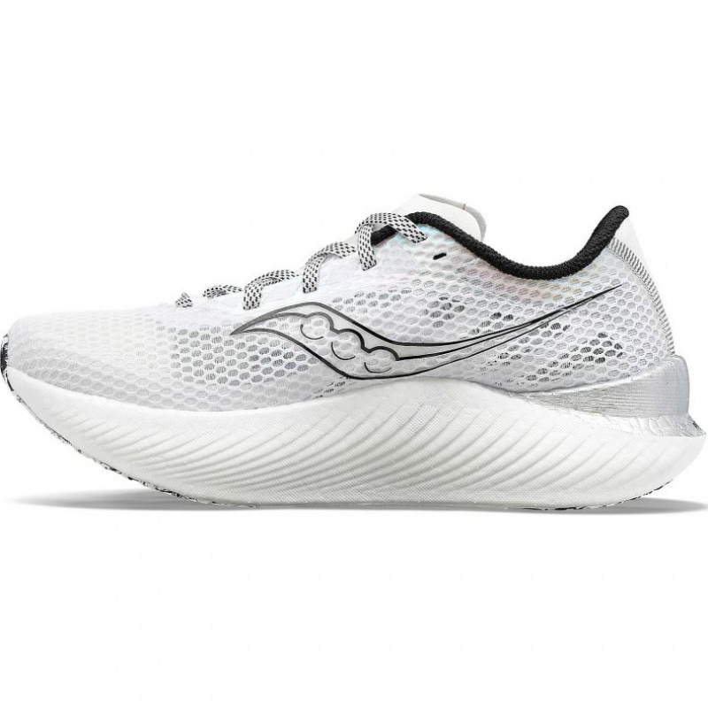White Saucony Endorphin Pro 3 Men's Running Shoes | ISRAEL ZEJCPY