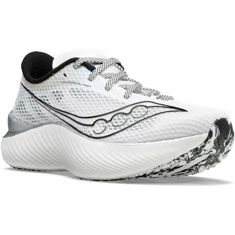White Saucony Endorphin Pro 3 Men's Running Shoes | ISRAEL ZEJCPY
