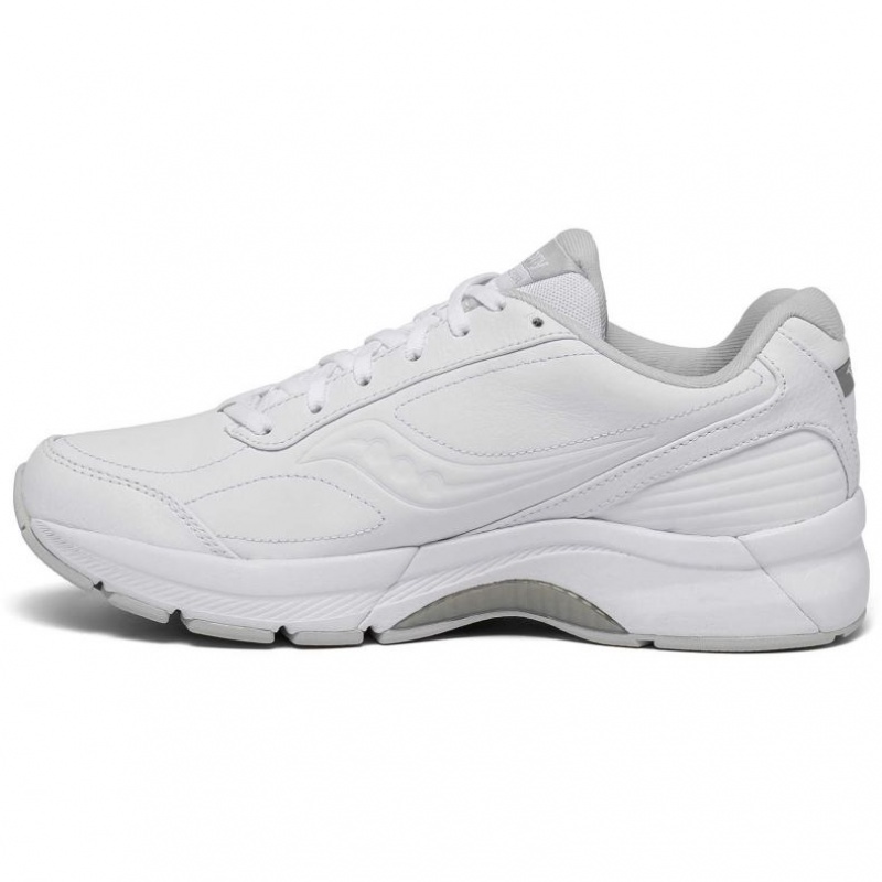 White Saucony Omni Walker 3 Men's Walking Shoes | ISRAEL COATNU