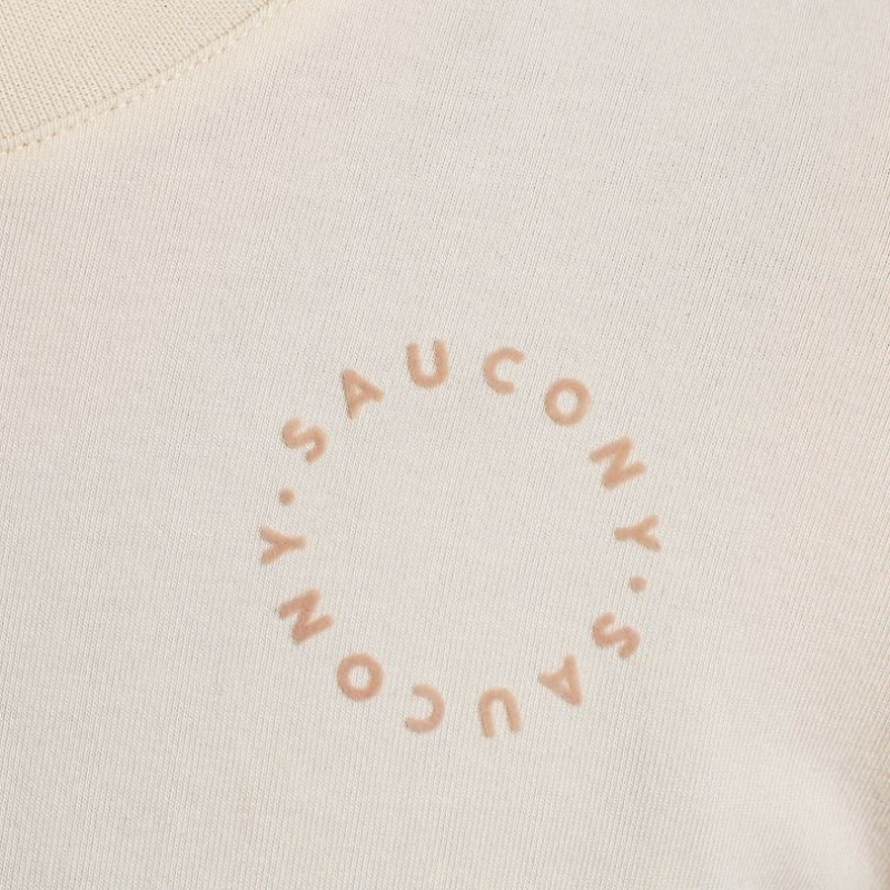 White Saucony Recovery Boxy Women's T-Shirt | ISRAEL EDRUAN
