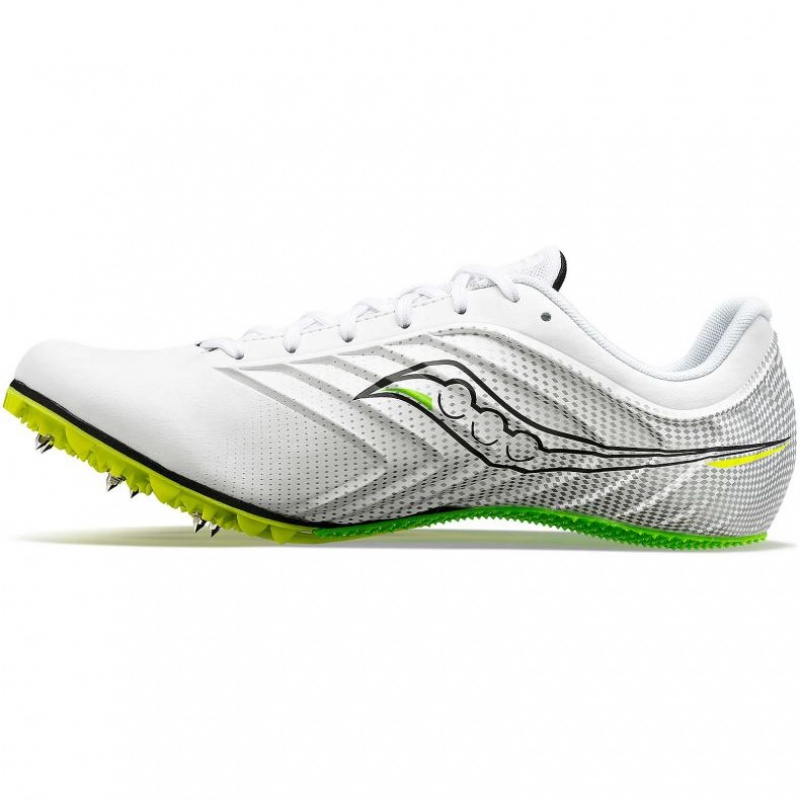White Saucony Spitfire 5 Women's Spikes | ISRAEL FSDWNO