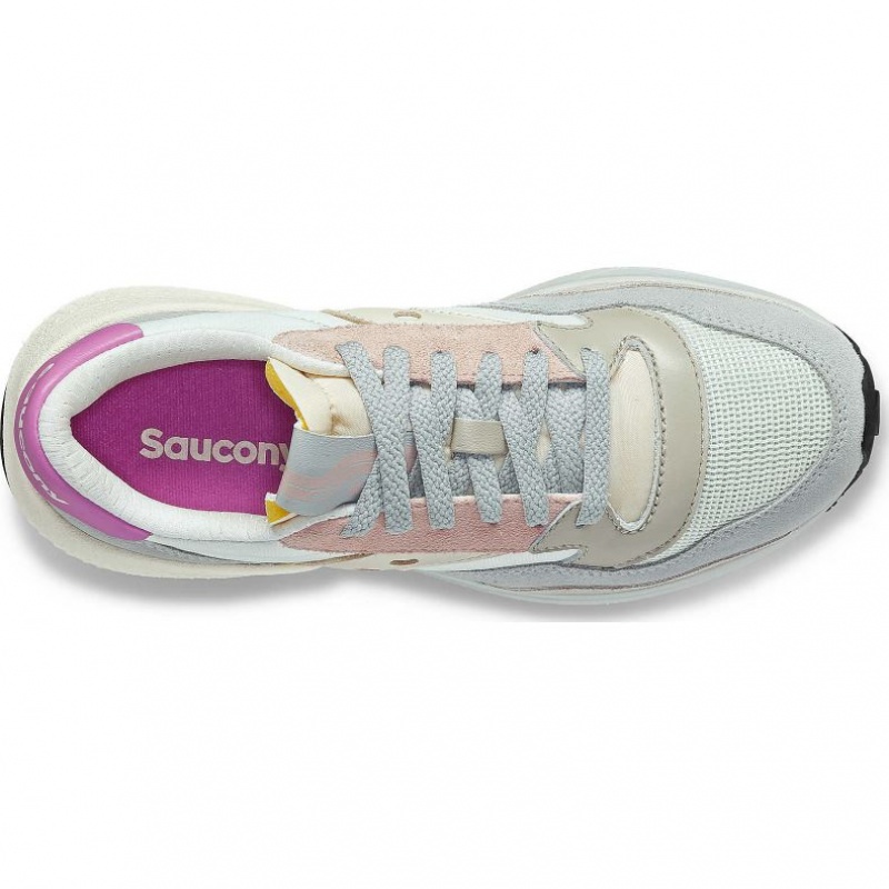 White / Grey / Rose Saucony Jazz NXT Women's Sneakers | ISRAEL UHRKWC
