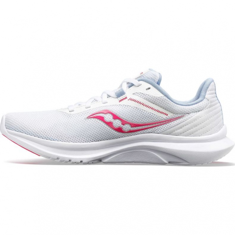 White / Pink Saucony Convergence Women's Running Shoes | ISRAEL MXKIOD