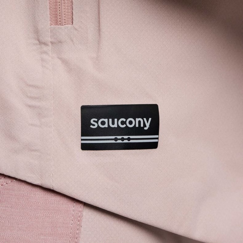White / Pink Saucony Runshield Women's Jacket | ISRAEL AOVRBD