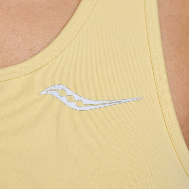 Yellow Saucony Fortify Women's Bra | ISRAEL VTSRWB