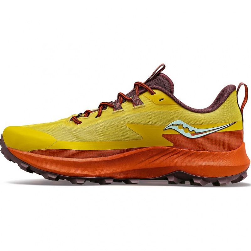 Yellow / Orange Saucony Peregrine 13 Men's Trail Running Shoes | ISRAEL NCOBGY
